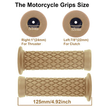 Universal Seven Eighths Left And 1 Right Rubber Grips 125mm Black