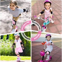 Bosoner Kids Knee Elbow Wrist Pads Set PVC Adjustable Velcro 3 To 15