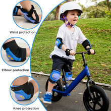 Bosoner Kids Knee Elbow Wrist Pads Set PVC Adjustable Velcro 3 To 15
