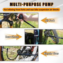 Bucklos Shock Pump 300 400 PSI For MTB Fork Rear Shock Schrader Valve