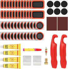 80 Piece Self Adhesive Bike Tire Patch Kit With Portable Storage Box