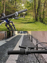 90mm Black Rubber Bicycle Handlebar Grips Short Mini