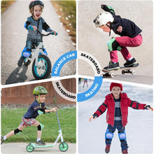 Bosoner Kids Knee Elbow Wrist Pads Set PVC Adjustable Velcro 3 To 15