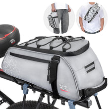 KEMIMOTO 8L PVC Water Resistant Rear Rack Bike Bag Pink