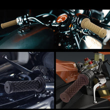 Universal Seven Eighths Left And 1 Right Rubber Grips 125mm Black