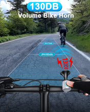Electric Bike Horn 130dB Bell Fits 22.2-32mm Handlebars 3V Battery