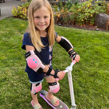 Bosoner Kids Knee Elbow Wrist Pads Set PVC Adjustable Velcro 3 To 15